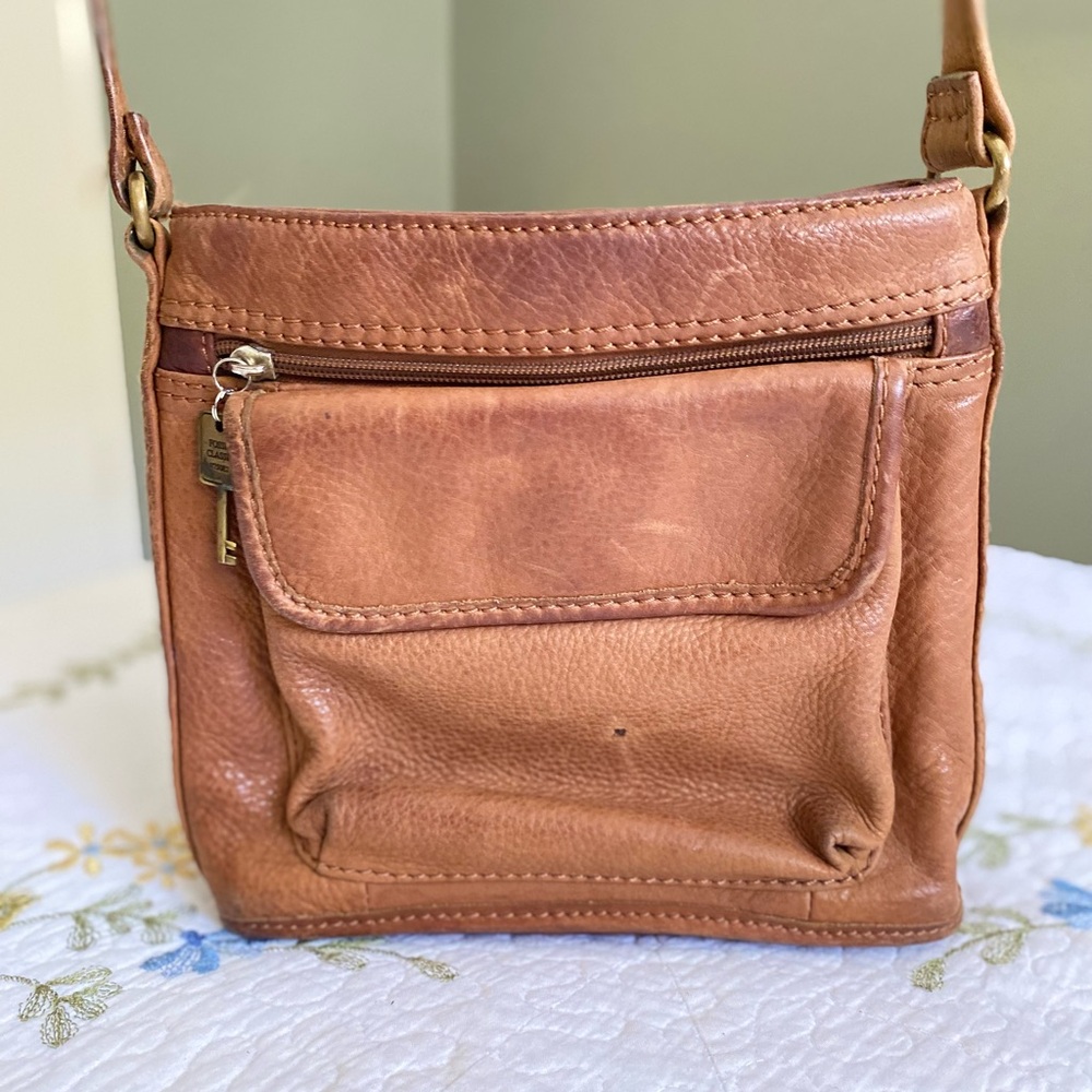 Fossil Leather Crossbody Bag